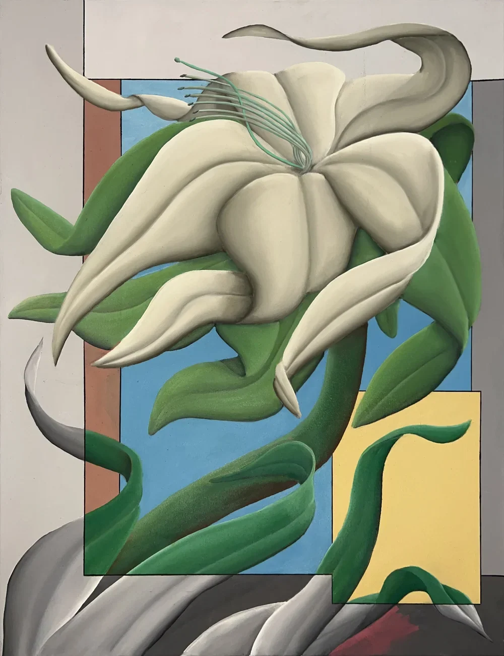 Painting 6 in the Nature vs Nature series